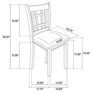 Ingall - 5 Piece Set With Storage Table And Upholstered Chairs - Medium Gray