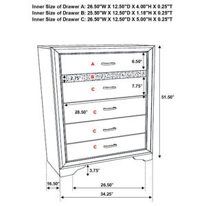 Annie - 5 Piece Bedroom Set