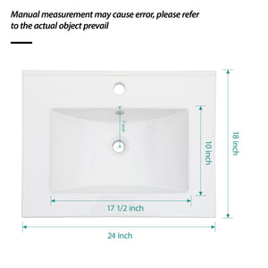 Premium Rectangular Vanity Top With Single Faucet Hole And Overflow