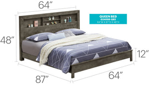 Bed With Transitional Design Stylish