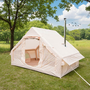 Inflatable Camping Tents with Hand Pump – Durable Oxford Fabric Outdoor Shelter