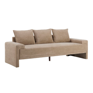 Algora 84.5 in. 3 Seater Modern Upholstered Velvet Sofa, Nomad