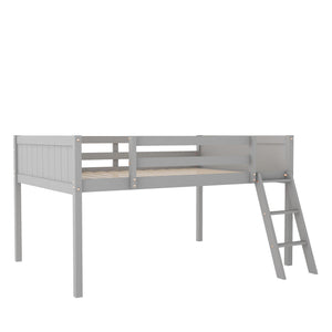Low Loft Bed With Adjustable Ladder