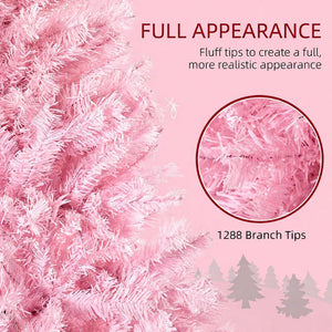 Artificial Christmas Tree - Pink 7ft