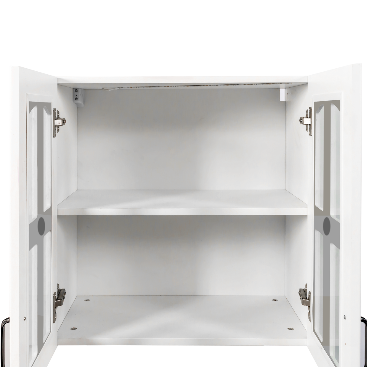 Wall Cabinet with Glass Door and Adjustable Shelves