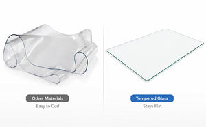Clear Tempered Glass Table Mat - 20X32 Inch