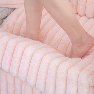 106.3" Soft U-Shaped 6-Person Sofa with Matching Ottoman