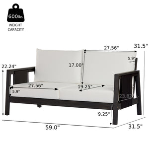 4-Piece Outdoor Sofa Set with Cushions