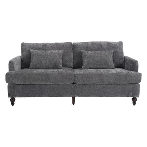 Mid Century Modern Fabric Loveseat Sofa, 2 Seat Upholstered Couch