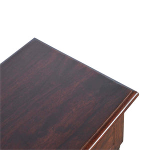 Solid Wood Turned Occasional Table, 1-Drawer