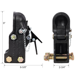 2-5/16 Inch Adjustable Channel Mount Trailer Coupler