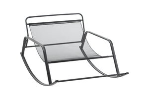 Samba Rocking Chair with Extra-Wide Technical Leather Upholstered Gliding Chair