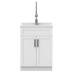 Hennessy - Deluxe Laundry Utility Sink And Cabinet