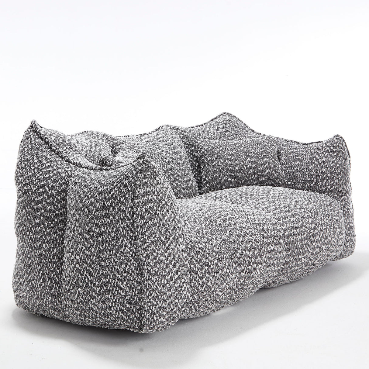 Comfortable Dual Beanbag Chair With High Resilience Foam Core For 2 People