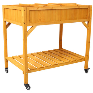 Elevated 8 Pocket Herb Garden Bed