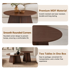 Retro-Style Nesting Coffee Table Set