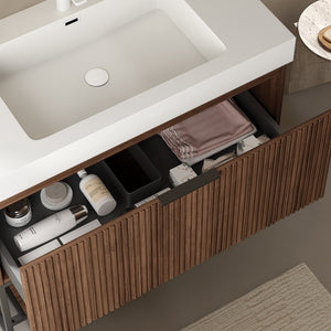 YOLAN 30" Freestanding Plywood Cabinet without Basin, Retro