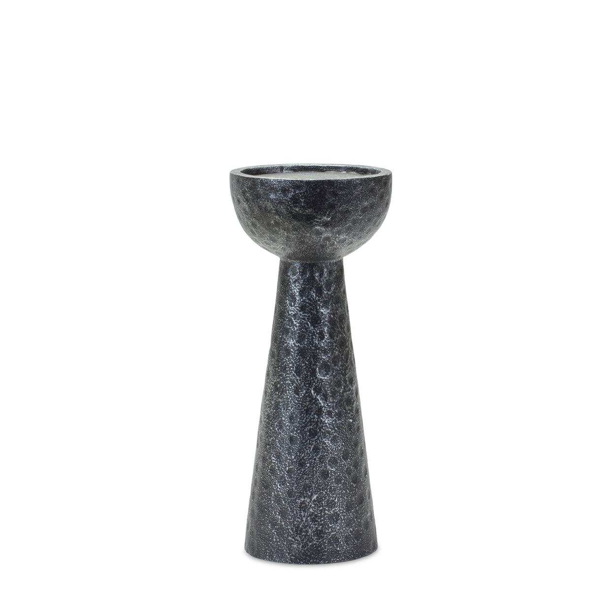 Hammered design candle holder (set of 2)