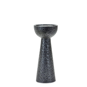 Hammered design candle holder (set of 2)