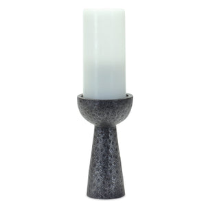Hammered design candle holder (set of 2)