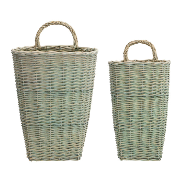 Sage-woven-wicker-wall-baskets-(set-of-2)-Decorative-Baskets-&-Storage
