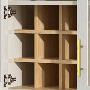 70" Tall Arched Bar Cabinet