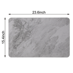 4 Colors! - 24'' x 15'' Diatomaceous Quick Drying Stone Bath Mat