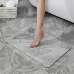 4 Colors! - 24'' x 15'' Diatomaceous Quick Drying Stone Bath Mat