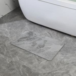 4 Colors! - 24'' x 15'' Diatomaceous Quick Drying Stone Bath Mat