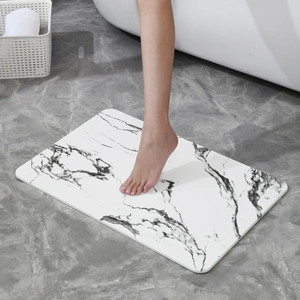 4 Colors! - 24'' x 15'' Diatomaceous Quick Drying Stone Bath Mat