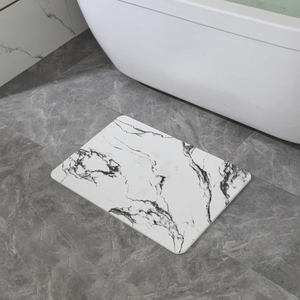4 Colors! - 24'' x 15'' Diatomaceous Quick Drying Stone Bath Mat