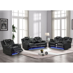 Benz - LED & Power Recliner With Adjustable Headrests And Ambient LED Lighting