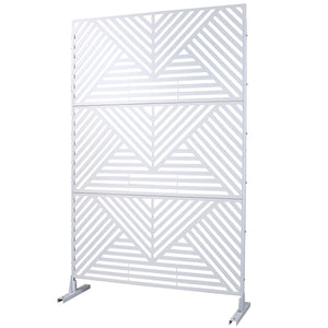 Freestanding Outdoor & Indoor Freestanding Metal Privacy Screen