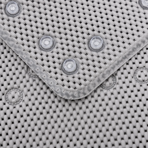 36 in. x 17 in. Non Skid Double Foam Bath Mat With 58 Suction Cups - 3 Colors