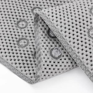 36 in. x 17 in. Non Skid Double Foam Bath Mat With 58 Suction Cups - 3 Colors