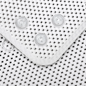 36 in. x 17 in. Non Skid Double Foam Bath Mat With 58 Suction Cups - 3 Colors