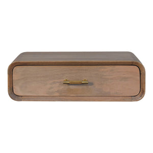 Solid Wood Sonoma T-Bar Wall-Mounted Nightstand, 1-Drawer