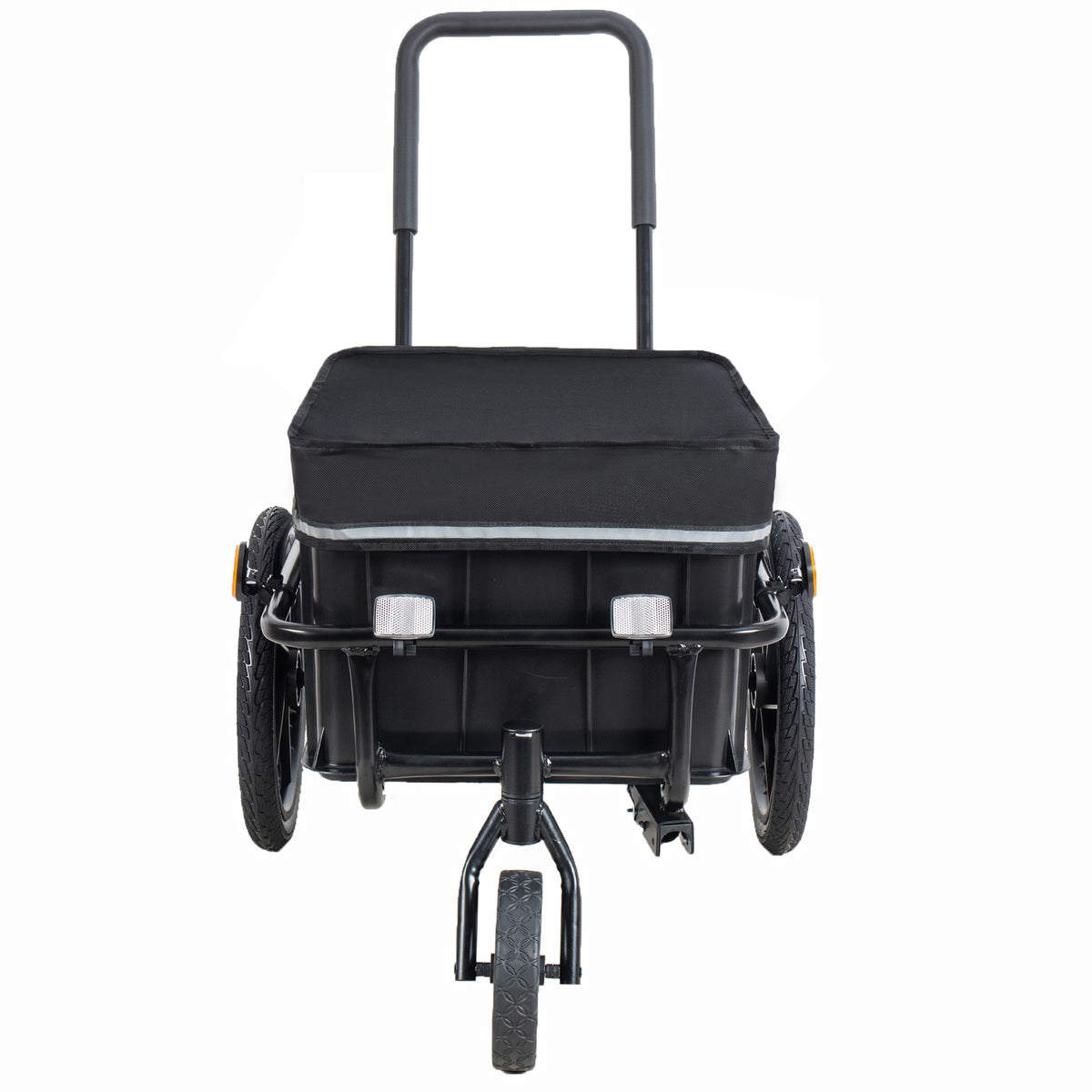 2-in-1 Bike Cargo Trailer Pushcart