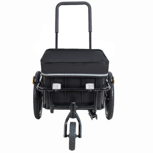 2-in-1 Bike Cargo Trailer Pushcart