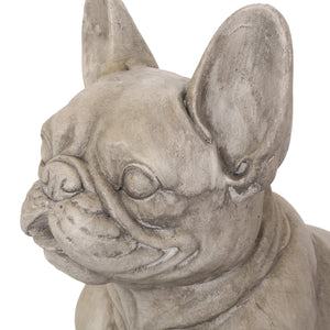 Dog Garden Sculpture, Outdoor French Bulldog Statue