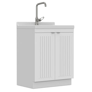 Murphy - Laundry Cabinet & Faucet And Stainless Steel Sink