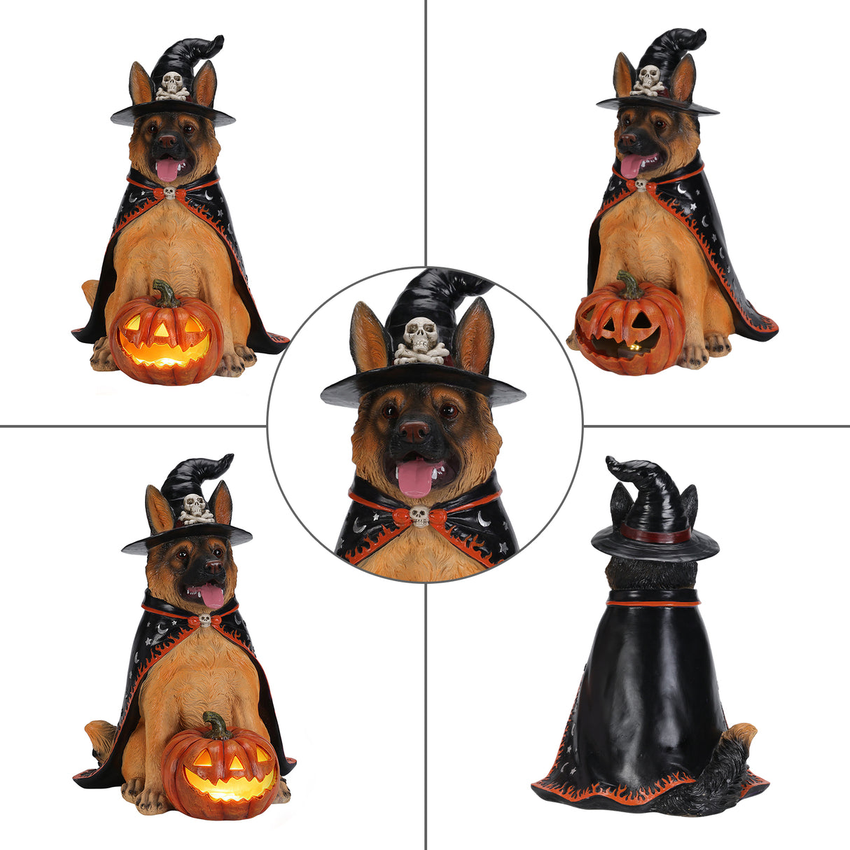 Halloween German Shepherd Dog Statue