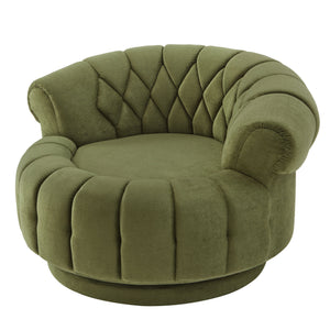 Round Swivel Accent Chair With Rotation