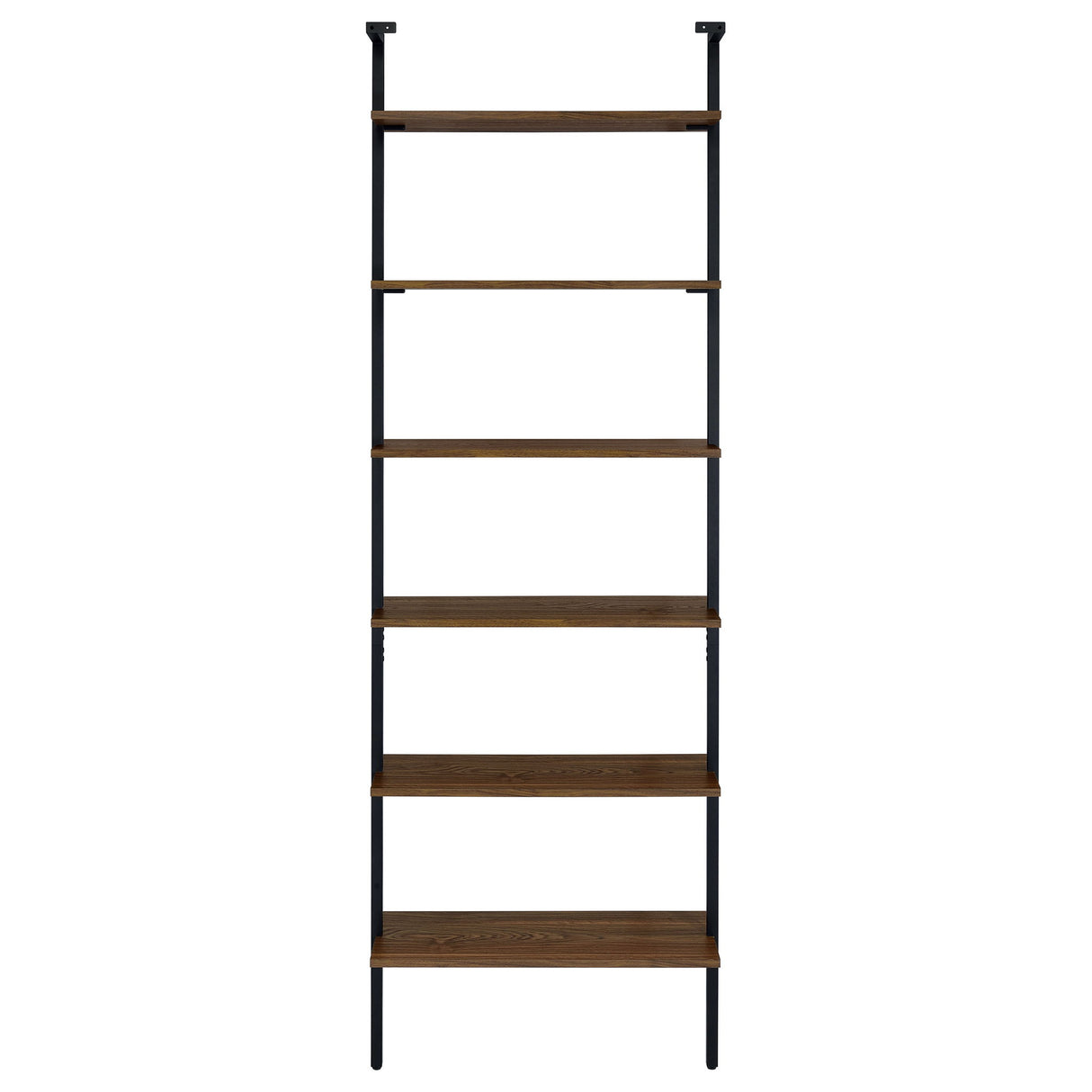 Christy - Owens - 6 Shelf Wall Bookshelf - Walnut