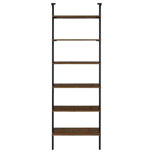 Christy - Owens - 6 Shelf Wall Bookshelf - Walnut