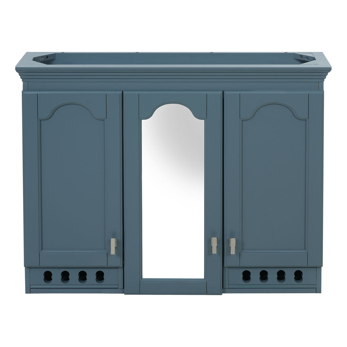 Wall Mount Mirror Cabinet With Adjustable Shelves, Soft Closing Hinges