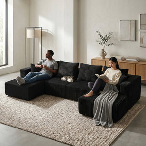 132.1 Inch Modular Sectional Sofa with Double Chaise