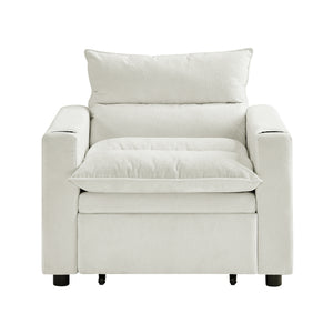 Sleeper Sofa Chair Bed - Convertible 3-in-1 Design