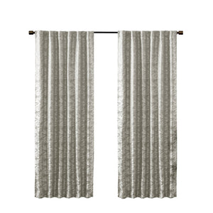 Jacquard Lined Total Blackout Rod Pocket/Back Tab Curtain Panel