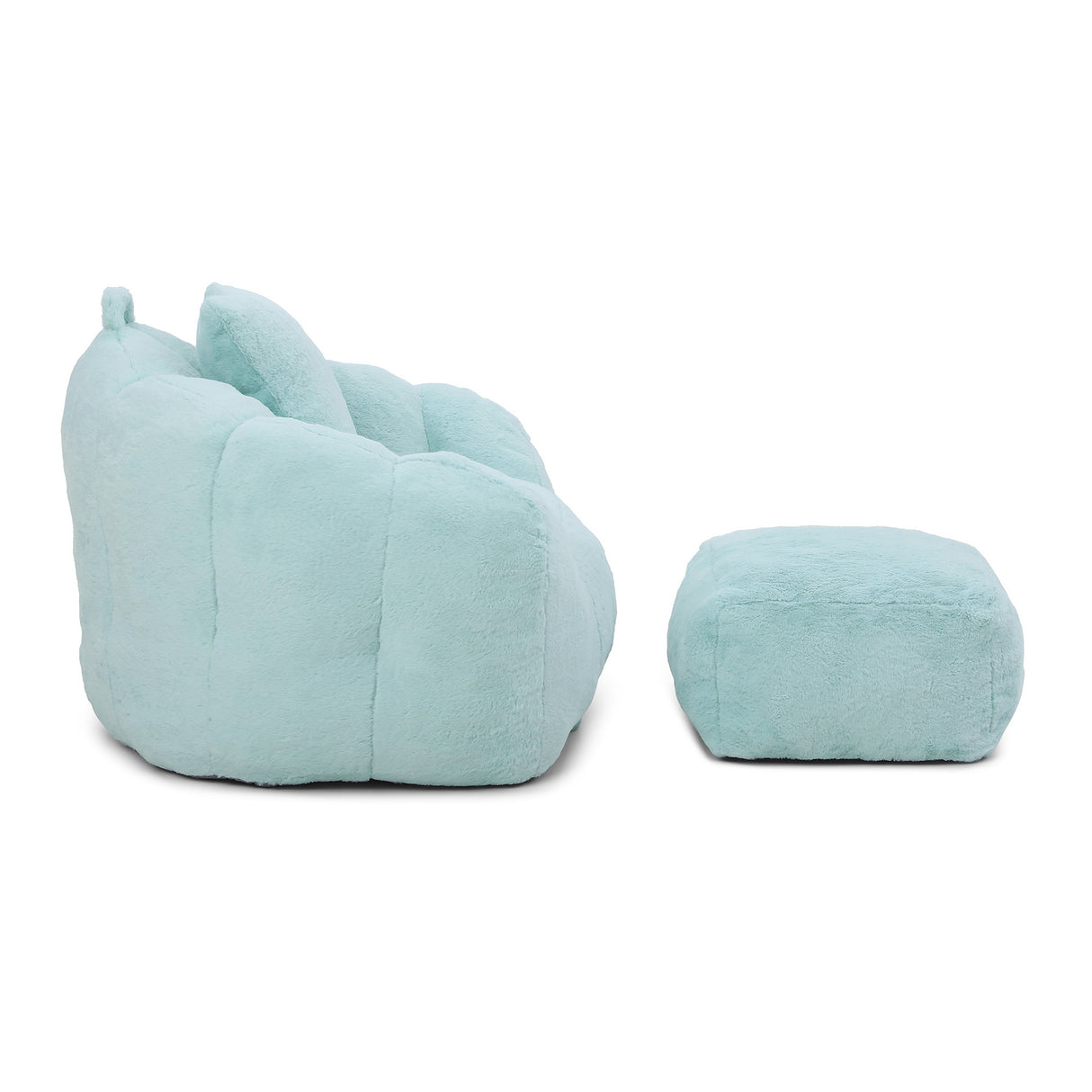 Giant Bean Bag Chair with Footstool